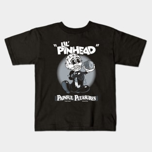 Lil Pinhead - Creepy Cute Vintage Cartoon Horror - Rubberhose Kids T-Shirt